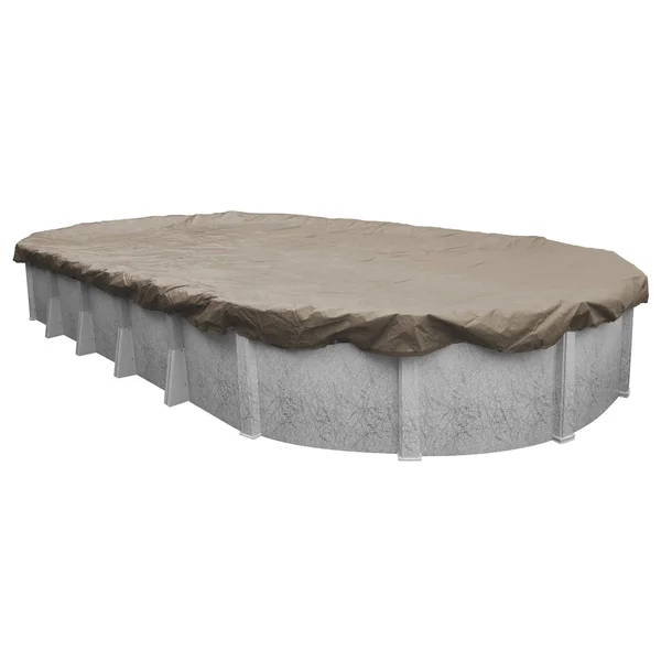 Pool Mate Sandstone Above Ground Winter Pool Cover for Oval Pools