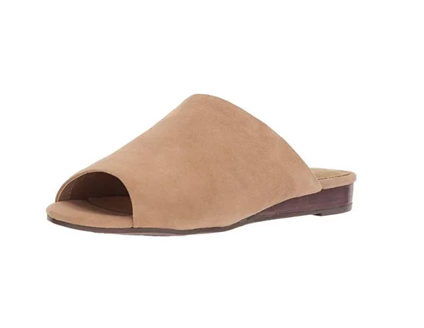 Aerosoles Women's Bitmap Slide - Size: 7, Black Leather