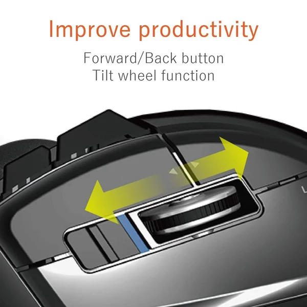 Elecom M-DT2DRBK Wireless Index Finger Trackball Mouse - EX-G Series L Size 8