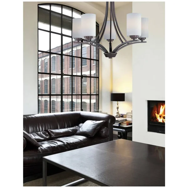 Maxim 20035SWOI Deven 5-Light Chandelier - Oil Rubbed Bronze