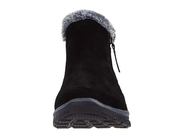Skechers Easy Going - High Zip Women's Shoes Black : 5.5 B - Medium