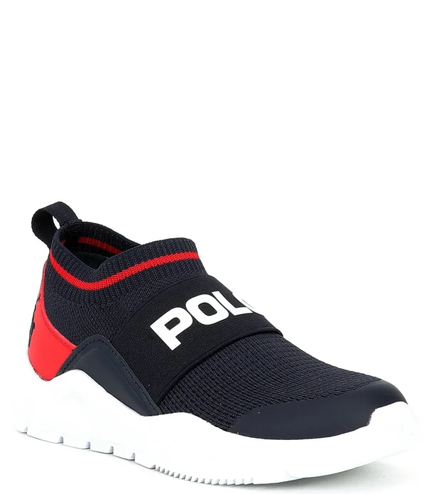 Boys& Polo Little Kid & Big Kid Chaning Low Sneakers in Navy/White Size 4 - Big Kid Medium