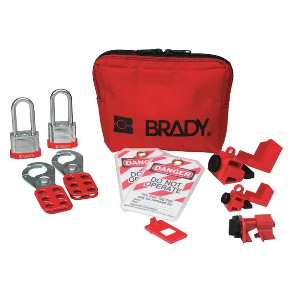 Brady 105968 - Personal Breaker Lockout Pouch with Steel Padlocks