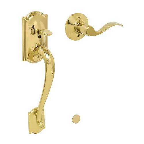 Schlage Camelot Handleset for Electronic Keypad Antique Nickel