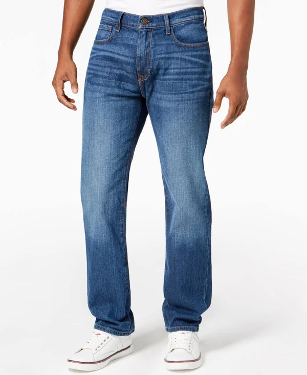 Tommy Hilfiger Denim Relaxed Fit Jeans in Medium Wash (Medium Wash) Men's Jeans