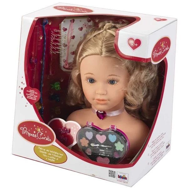 Theo Klein 5240 Princess Coralie Make-Up and Hairstyling Head (33 cm)