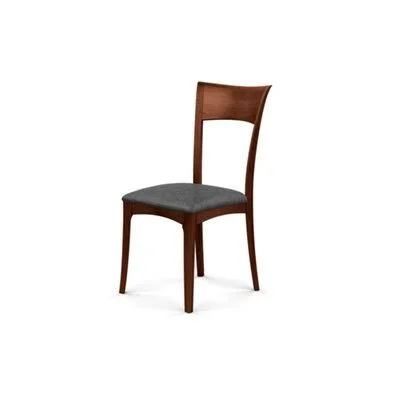 Ingrid Upholstered Solid Wood Side Chair Copeland Furniture Upholstery Color: Graphite (M9246) Fabric - Frame Color: Cognac Cherr