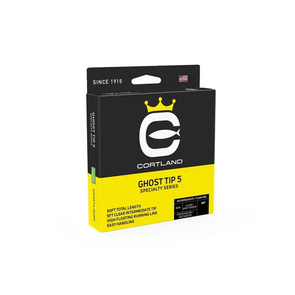 Cortland Ghost Tip 5 Specialty Fly Line - Clear/Mint Green - WF8I/F