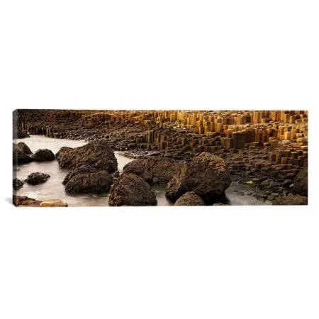 East Urban Home &Giant&s Causeway - Antrim Coast, Northern Ireland& Photographic Print on Canvas Size: 16x22 H x 48x22 W x 0.75x2