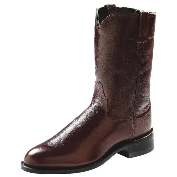 Old West Leather Roper Cowboy Boots