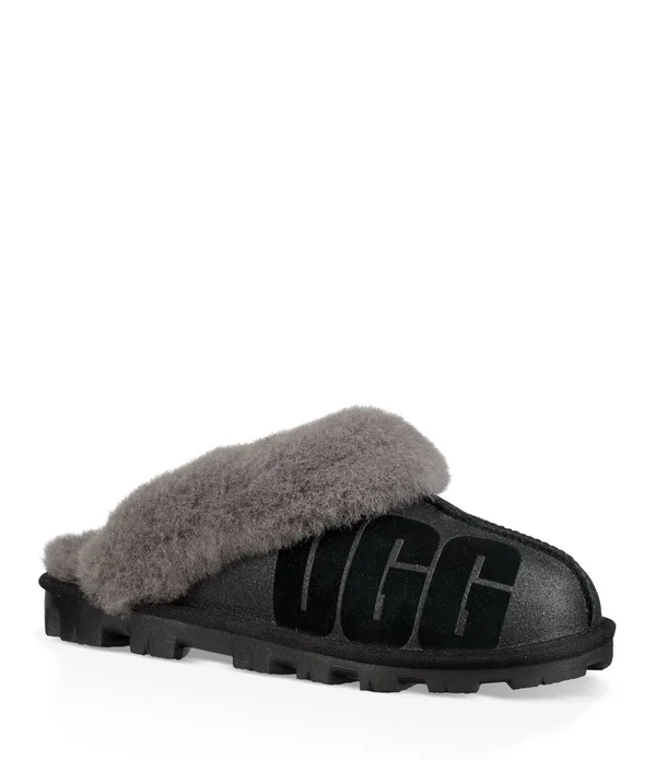 Ugg - Women's Coquette Sparkle Slippers - Black - US 6