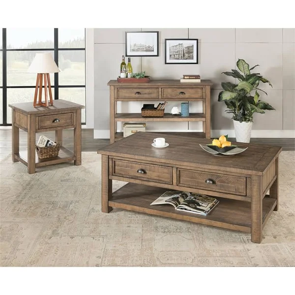 Martin Svensson Home Monterey Sofa Console Table, Reclaimed Natural