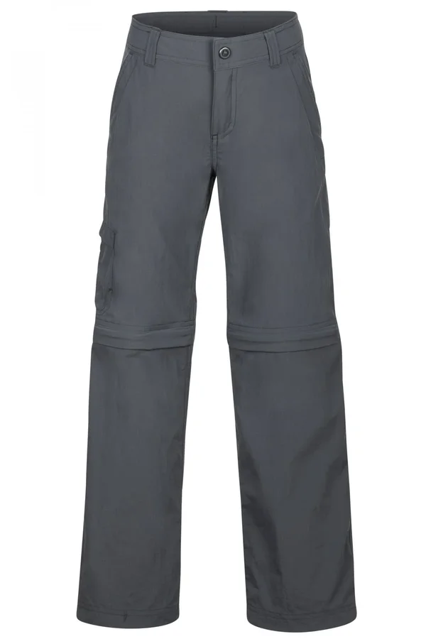 Marmot Cruz Convertible Pants - Boy's -Small-Slate Grey