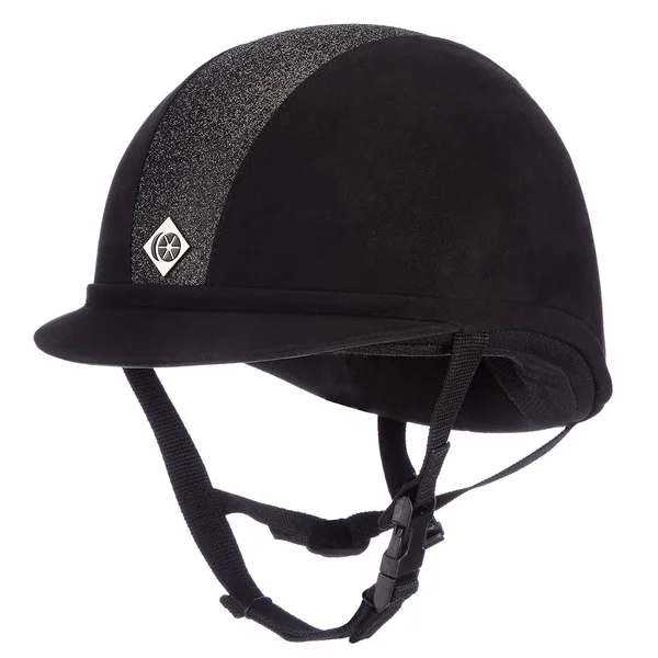 Charles Owen Sparkly JR8 Round Helmet, Black/Black, 6 7/8, Round