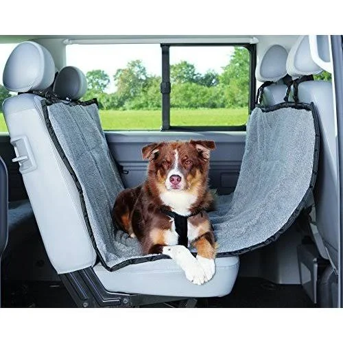 Trixie 1313 Protective Car Blanket - 1.45 × 1.60 M, Light Grey/ Black