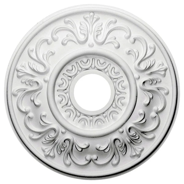 18 inchod x 3 1/2 inchid x 1 inchp Valletta Ceiling Medallion (Fits Canopies Up to 3 1/2 inch), Hand-Painted Cloud Burst