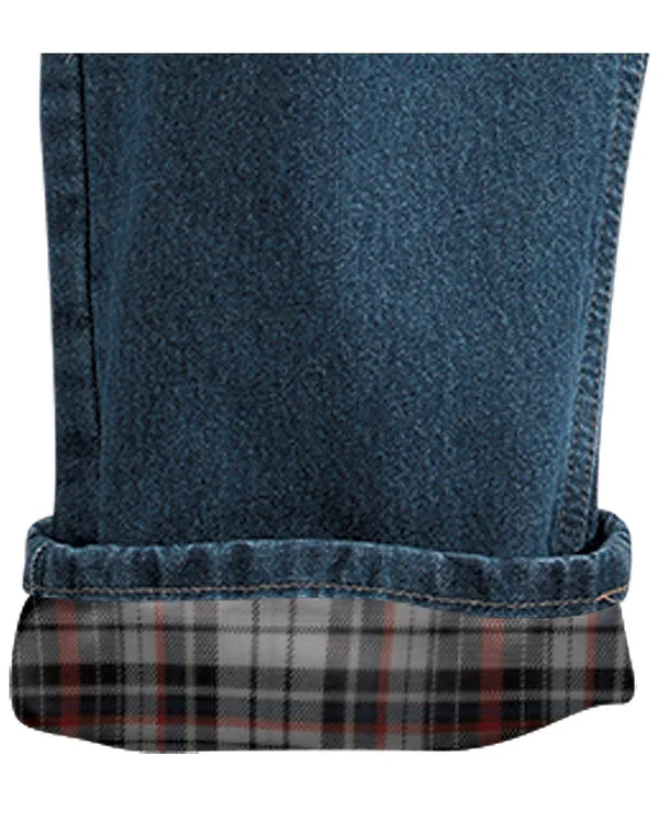 Carhartt Men's Relaxed Fit Jean-Straight Leg/Flannel-Lined