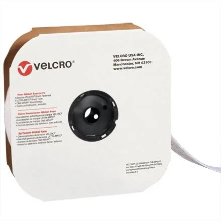Velcro Brand VEL165 Tape - Individual Strips, Loop, 4x22x75&, White