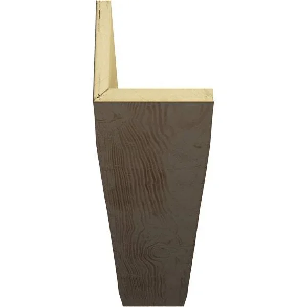 Ekena Millwork BMSD2C0120X060X216HD 12x22W x 6x22H x 18&L 2-Sided (L-beam) Sandblasted Endurathane Faux Wood Ceiling Beam, Natur