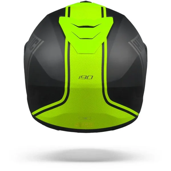 HJC i90 Davan Helmet, black-yellow, Size M