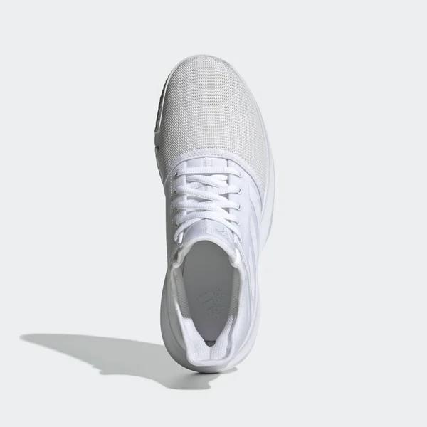 Adidas Women's Game Court Sneakers (White/White/Blue) - Size 9.5 M - Style #82947