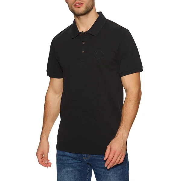 Rip Curl Faded Short Sleeve Polo Shirt - Black - Polo Shirts