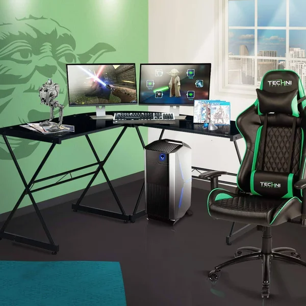 Techni Sport Rigel Gaming Desk Black