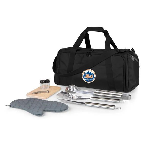 Black New York Mets BBQ Kit Cooler