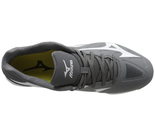 Mizuno Heist IQ Metal Baseball Cleat - Low - Grey/White 13 - Men's