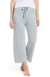 Barefoot Dreams Women's CozyChic Ultra Lite Culotte Capri Pants - Fog Gray, Medium