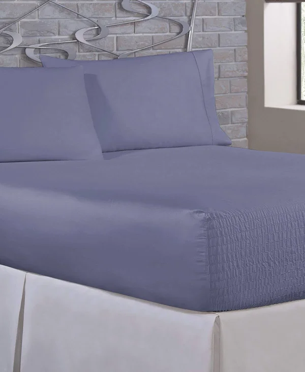 Bed Tite 300-Thread-Count Cotton California King Sheet Set in Burgundy