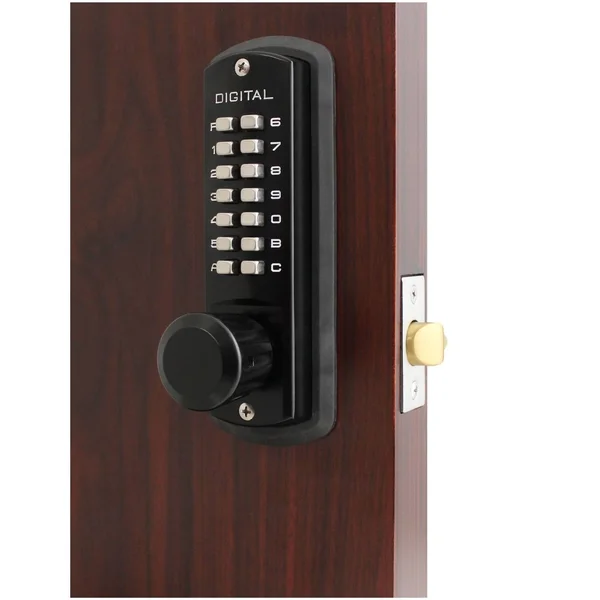 Lockey 3830DC Double Combination Mechanical Knob, Jet Black Marine Grade