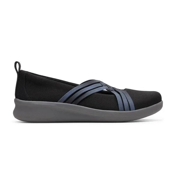 Clarks Sillian Cora Women's Casual Shoe Black - W, 9