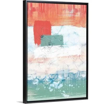 Unexpected Bloom NO. 2 by Louis Duncan-He - Print on Canvas Wrought Studio Format: Black Framed Canvas, Size: 20x22 H x 14x22 W