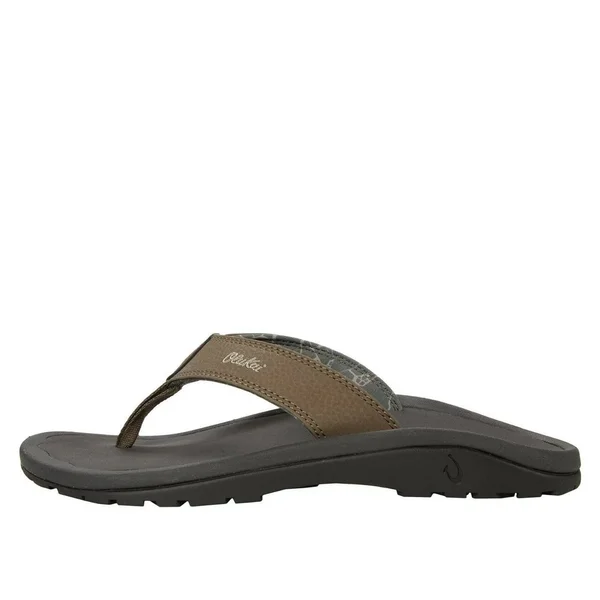 Olukai Men's Ohana Sandals, 13, Banyan/Island Salt