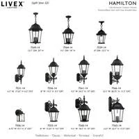 Livex Lighting Hamilton 4 Light Textured Black Outdoor Post Light, 7557-14