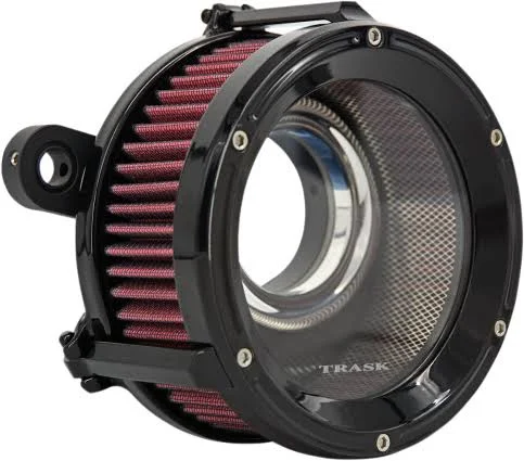 Trask Assault Air Cleaner Gloss Black - Twin Cam Cable Operated Models
