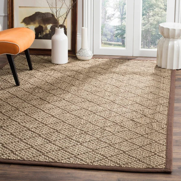 Safavieh Natural Fiber Natural & Brown 6& x 9& Rug