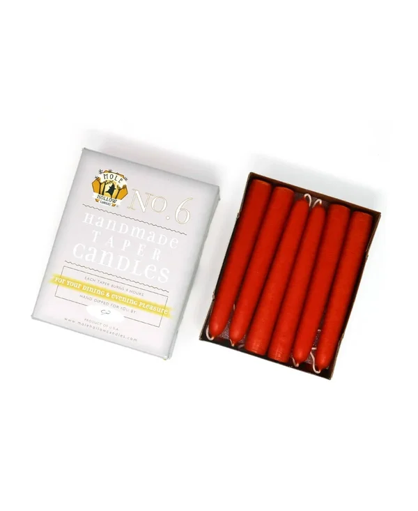 Mole Hollow Candles 6x22 Taper Candles - Set of 12 - Spearmint Green
