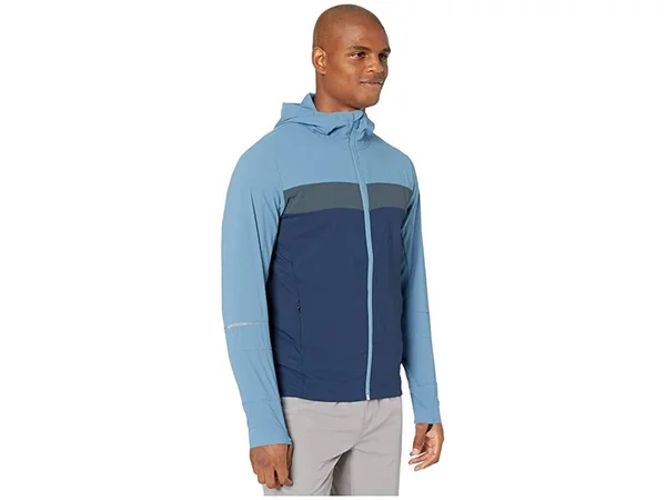 Brooks Running Men's Canopy Jacket Size: Small Indigo/Tide/Asphalt