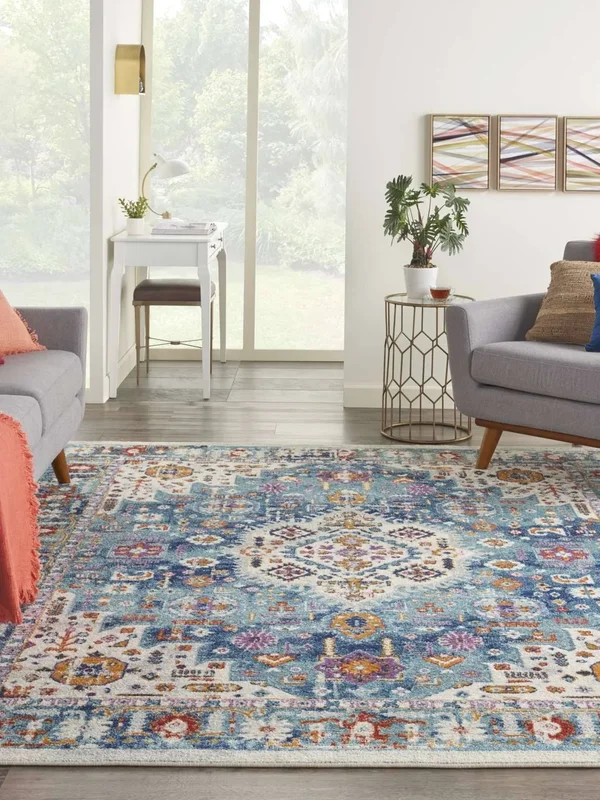 Nourison Passion Ivory/Multi Area Rug - 8& x 10&