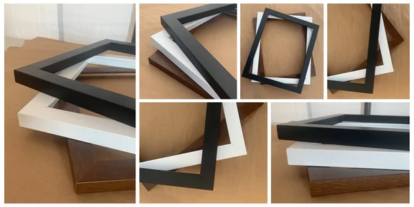 46x44 Picture Frames Brown Wood 46x44 Frame 46 x 44 Wooden Frames White