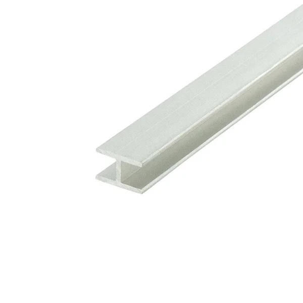 Outwater Aluminum H Channel Fits Material 1/4 inch Thick Mill Finish Aluminum Divider MOULDING 72 inch Length Pro Pack (Pack of