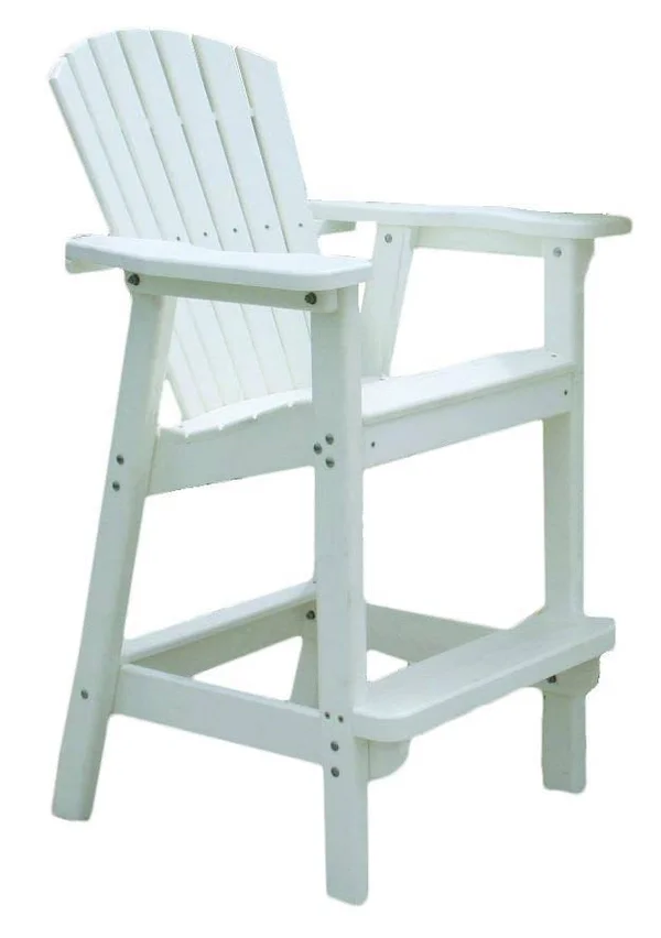 Perfect Choice Adirondack Bar Height Chair - White