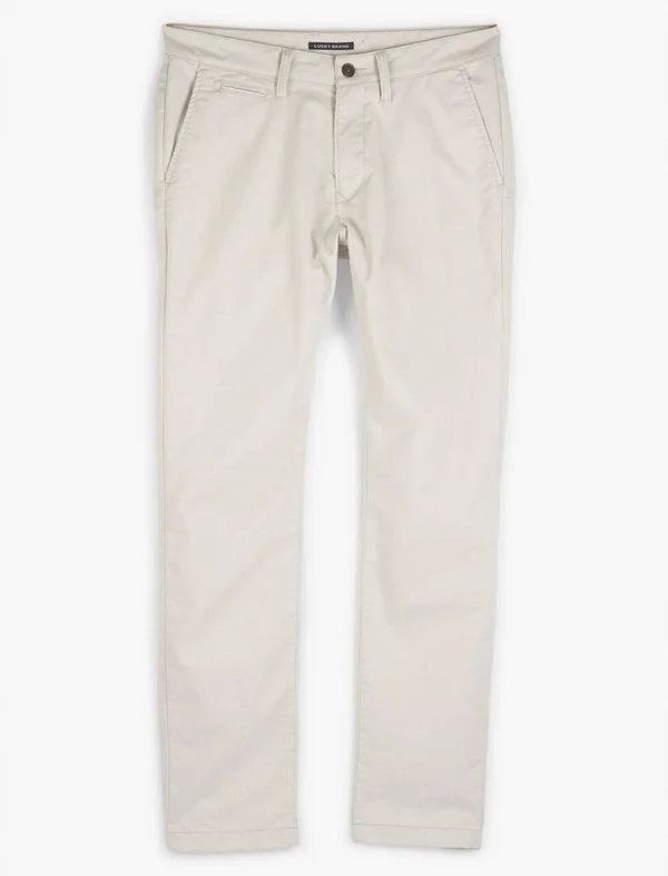 410 Coolmax Stretch Chino Pant - Lucky Brand Men's Chino Pants in Moonstruck Cream - Size 38 x 30