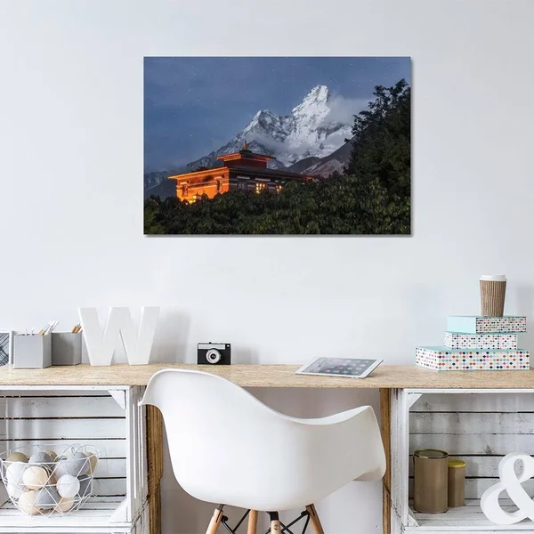 Karsten Wrobel Canvas Wall Decor Prints - As Night Falls ( scenic & landscapes > Nature > Mountains > Snowy Moun