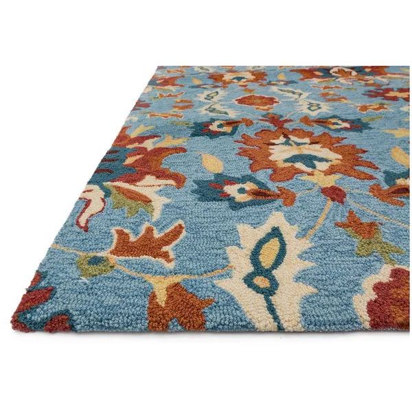 Loloi Francesca FC-59 2&3x22 x 3&9x22 Light Blue - Spice Rug