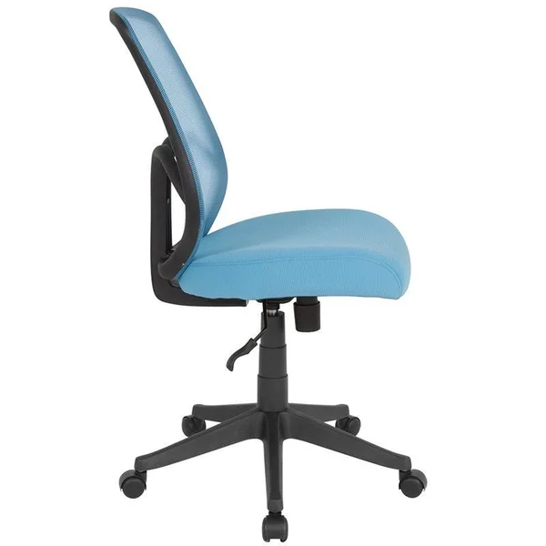 Salerno Series High Back Light Blue Mesh Chair