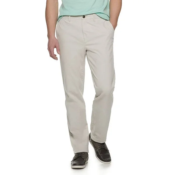 Men's Sonoma Goods for Life Stretch Chino Pants, Size: 32 x 32, Light Grey