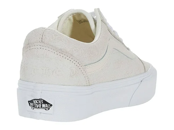 Vans Womens Old Skool Platform - Shoes Marshmallow Size 11.0